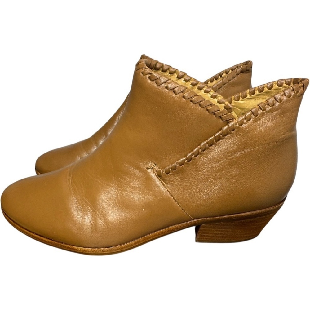 Jack Rogers Sadie leather Ankle Booties Boho Camel Brown Tan size 8 - Picture 6 of 12